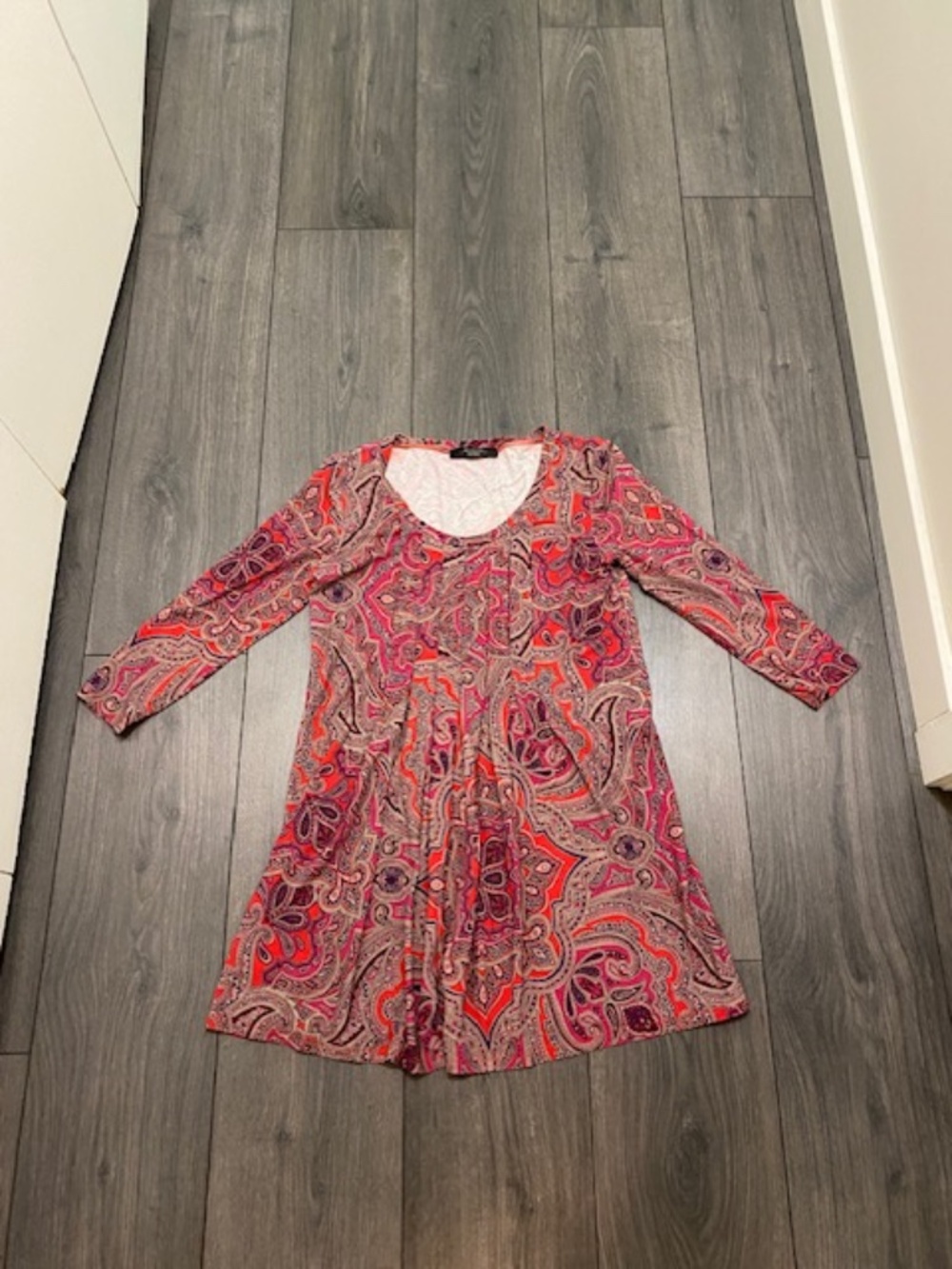 Weekend Max Mara Red Paisley Boho Top Size S